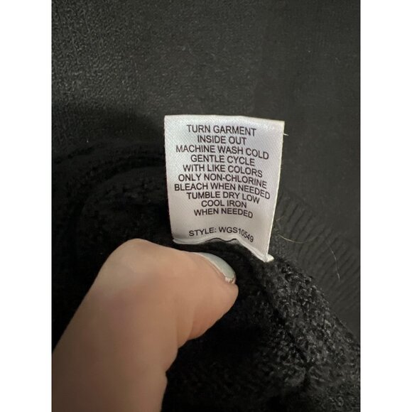 Market & Spruce Black Hooded Lightweight Sweater Large - Picture 6 of 7